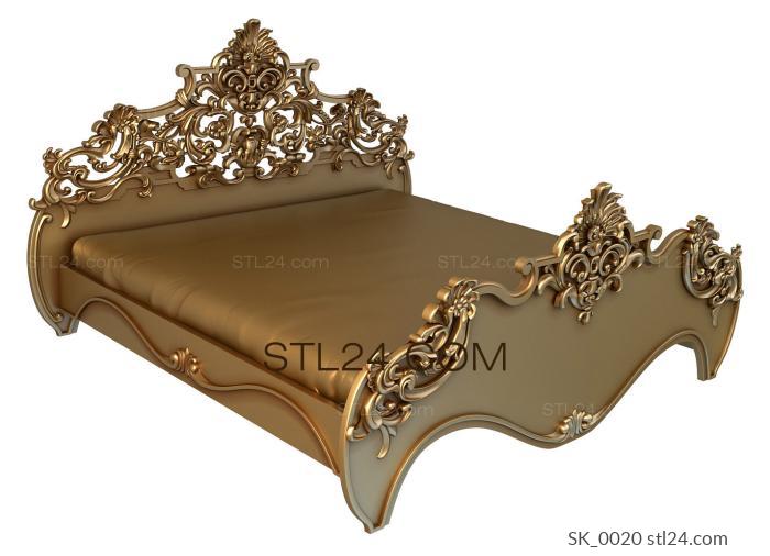 Headboard (SK_0020) 3D models for cnc